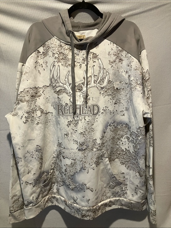 RedHead Other - RedHead Men's White & Gray Camo Hooded Pullover